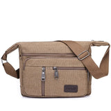 Canvas messenger bag – Brown