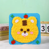Kids punch needle craft kit – Tiger