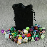 Velvet drawstring dice bag