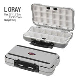 Waterproof fishing tackle box – Large / Grey