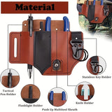 Leather multi-tool belt holster
