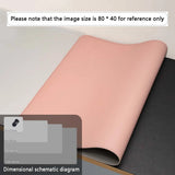 Double-sided leather-look desk mat – Pink / Silver / 60 x 30cm