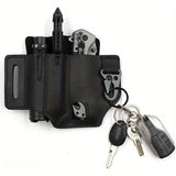 Leather multi-tool belt holster – Black