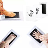 Clean-touch baby hand and footprint ink kit