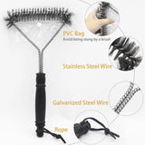 Heavy-duty BBQ grill brush