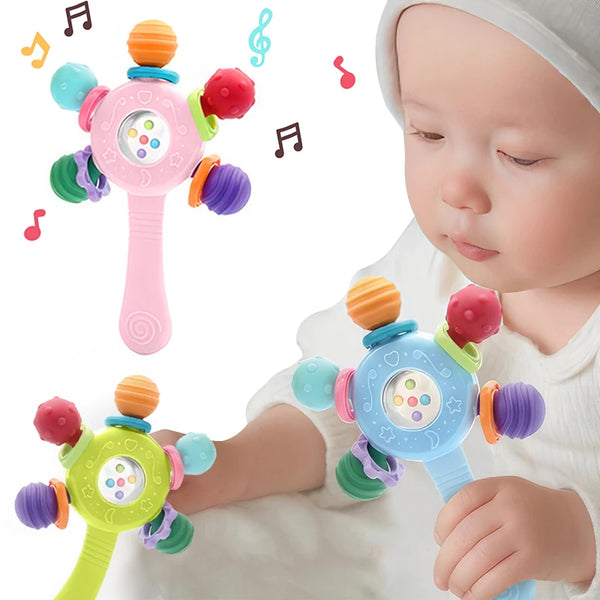 Baby rattle and teether