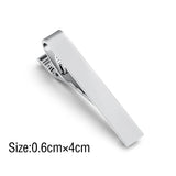 Classic tie clip – Silver / Medium