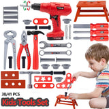 Kids pretend tool set