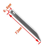Mini stainless steel pry bar keyring tool