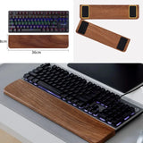Solid wood keyboard wrist rest