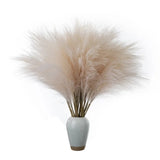 Faux pampas grass in a vase