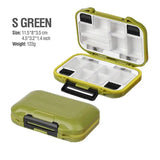 Waterproof fishing tackle box – Small / Green