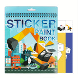 Sticker by number activity book – Vehicles