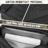 Black tactical toiletry bag