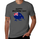 Waitangi Day T-Shirt Minimalist Plain Crew Neck T-Shirt
