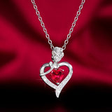 Elegant Style Heart shaped Pendant Necklace Hollow Design Mother's Day Gift Party Suitable for Best Friends Without Box