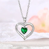 Elegant Style Heart shaped Pendant Necklace Hollow Design Mother's Day Gift Party Suitable for Best Friends Without Box